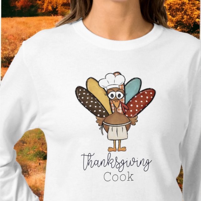 Camiseta Cook Turco Apron Chef Girl Engraçado (Criador carregado)
