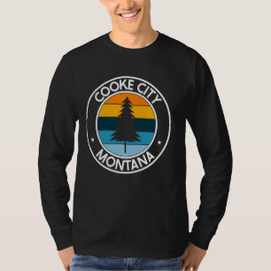 Camiseta Cooke City Montana MT USA City Pride Retro Sunset