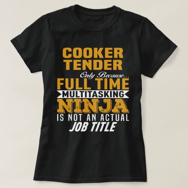Camiseta Cooker Tender (Frente do Design)