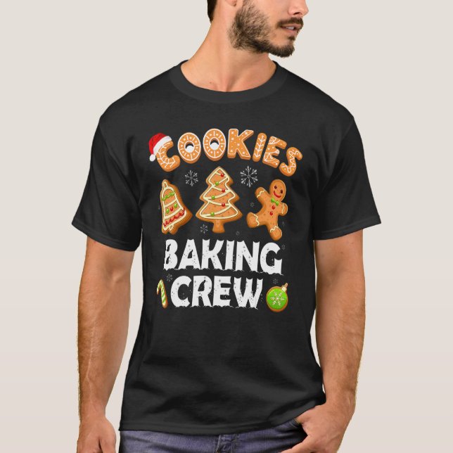 Camiseta Cookie Bajulando Tripulação de Natal (Frente)