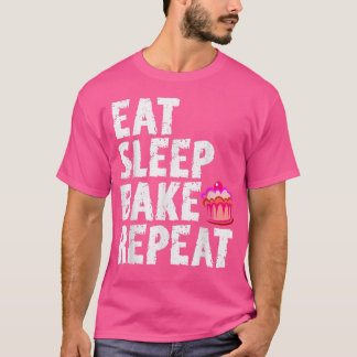 Camiseta Cookie Bakers Baking Chefs Eat Sleep Bake Repeat C