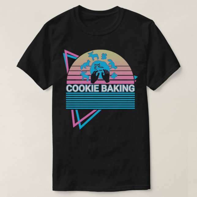 Camiseta Cookie Baking Baker Retro (Frente do Design)