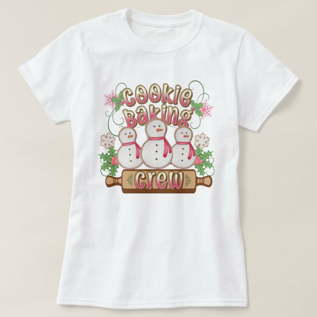 Camiseta Cookie Baking Crew (Frente do Design)