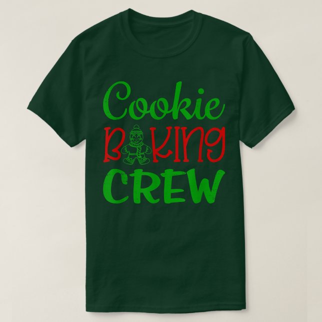 Camiseta Cookie Baking Crew Assar Crianças Meninas Mulheres (Frente do Design)