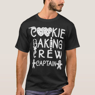 Camiseta Cookie Baking Crew Captain Christmas Gingerbread X