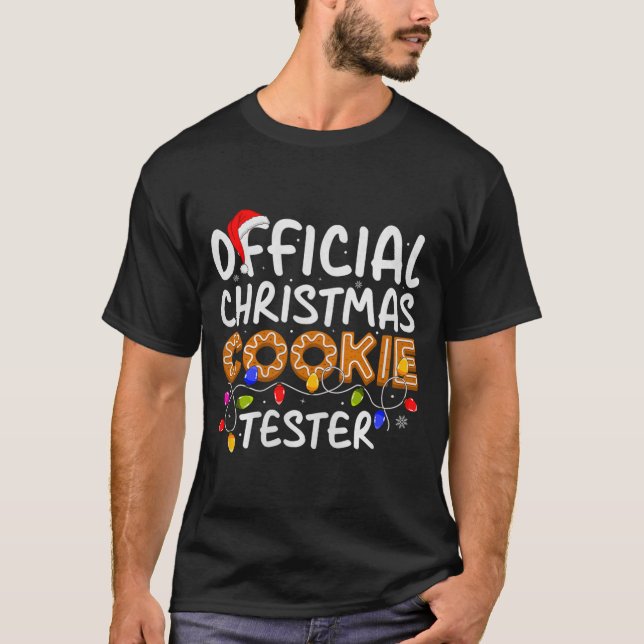 Camiseta Cookie Baking Crew Christmas Cookie Tester Xmas Pr (Frente)