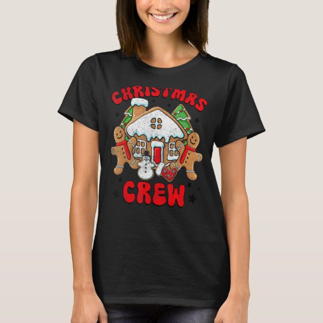 Camiseta Cookie Baking Crew Christmas Xmas Team Gingerbread (Frente)
