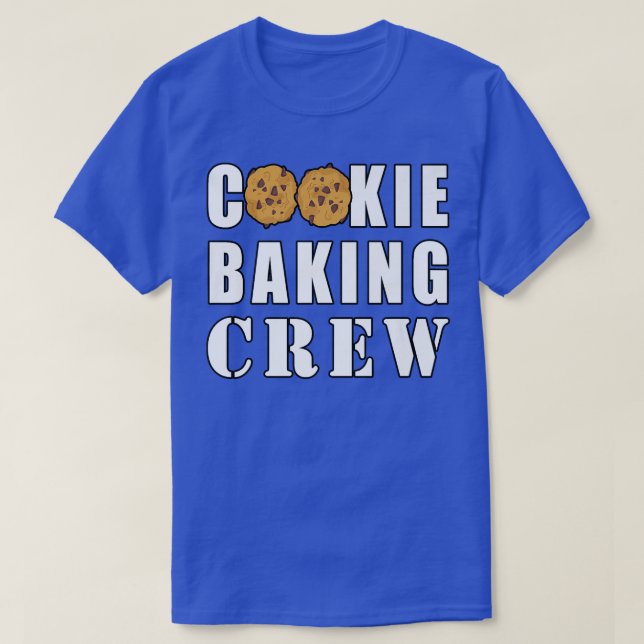 Camiseta Cookie Baking Crew Engraçado (Frente do Design)