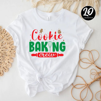 Camiseta Cookie Baking Crew Engraçado Família de Natal