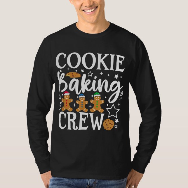 Camiseta Cookie Baking Crew Engraçado Grupo Correspondente  (Frente)