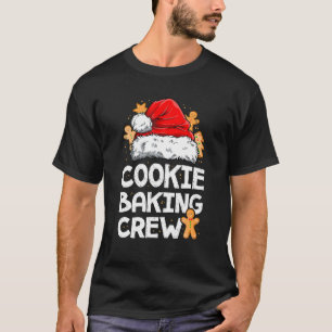 Camiseta Cookie Baking Crew Família Natal Gingerpão