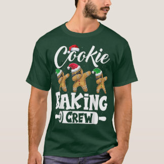 Camiseta Cookie Baking Crew Família Natal Gingerpão Te