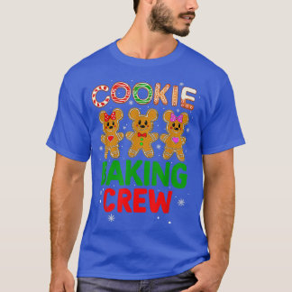 Camiseta Cookie Baking Crew Família Natal Gingerpão Te