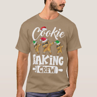Camiseta Cookie Baking Crew Família Natal Gingerpão Te
