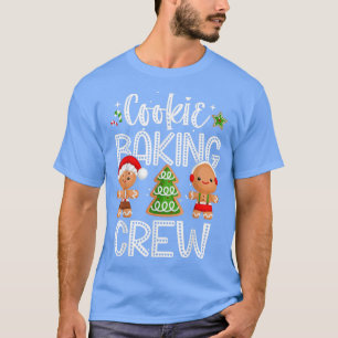 Camiseta Cookie Baking Crew Família Natal Gingerpão Te