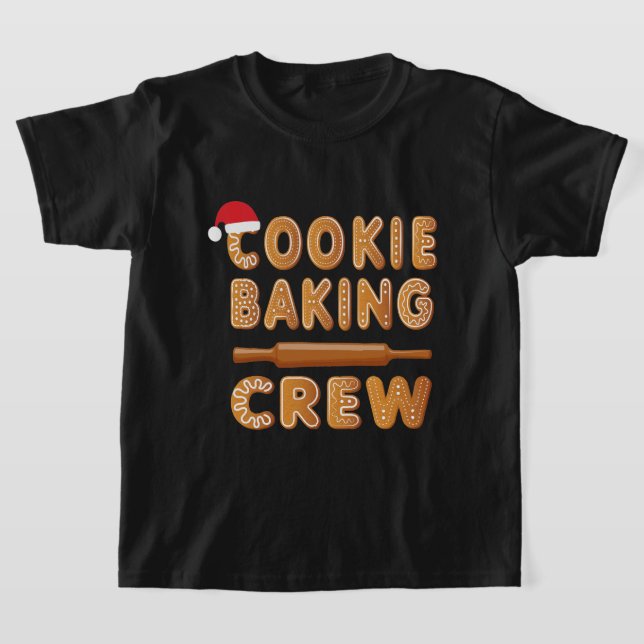Camiseta Cookie Baking Crew Family Christmas Gingerbread  (Postura )