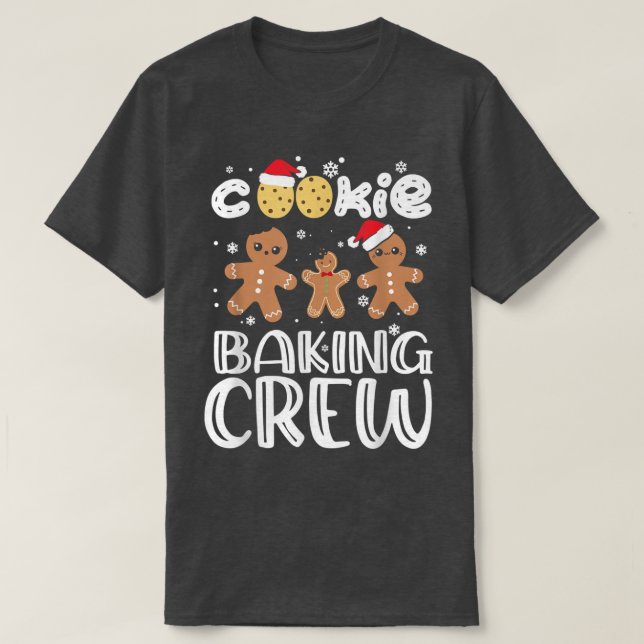 Camiseta Cookie Baking Crew Family Papais noeis Natal Ginge (Frente do Design)