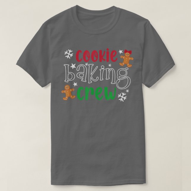 Camiseta Cookie Baking Crew Feliz Natal, Funny Baking L (Frente do Design)