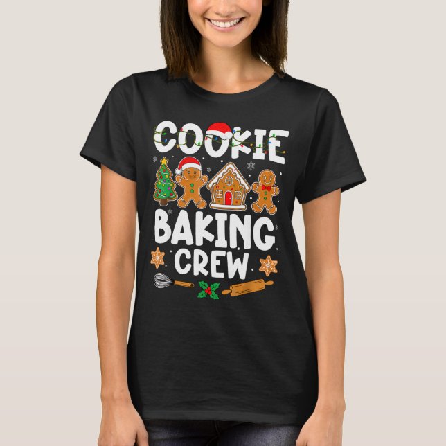 Camiseta Cookie Baking Crew For Women Kids Men Boy Family C (Frente)