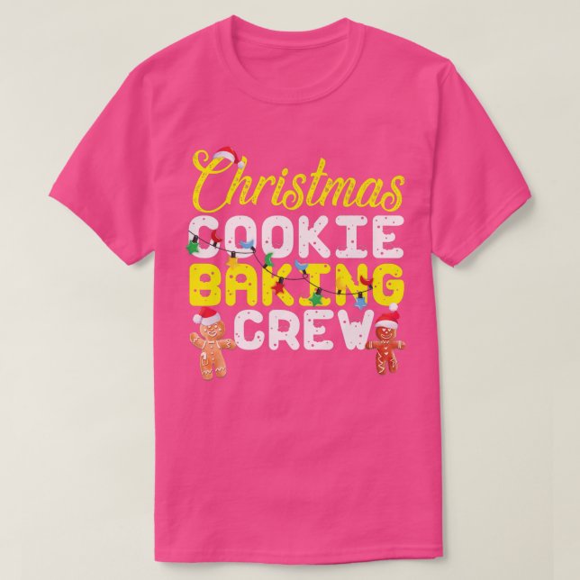 Camiseta Cookie Baking Crew Gingerbird Man (Frente do Design)