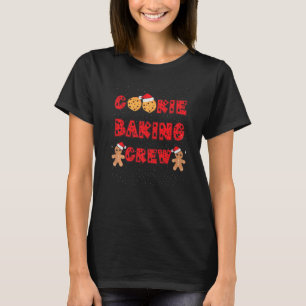 Camiseta Cookie Baking Crew Gingerbis Homens Com Chapéus De