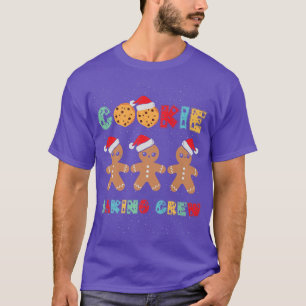 Camiseta Cookie Baking Crew Gingerbis Homens com Chapéus de