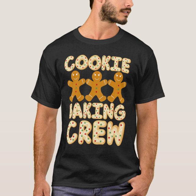 Camiseta Cookie Baking Crew Gingercake Men - Família Bonita (Frente)