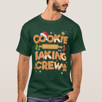 Camiseta Cookie Baking Crew Matching Family Christmas Pajam