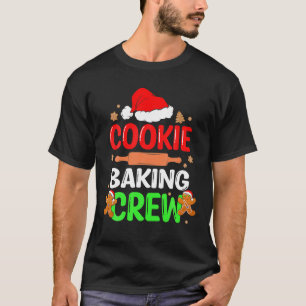 Camiseta Cookie Baking Crew Merry Xmas Natal Pajama