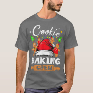 Camiseta Cookie Baking Crew Natal Engraçado Gingerpão Gi