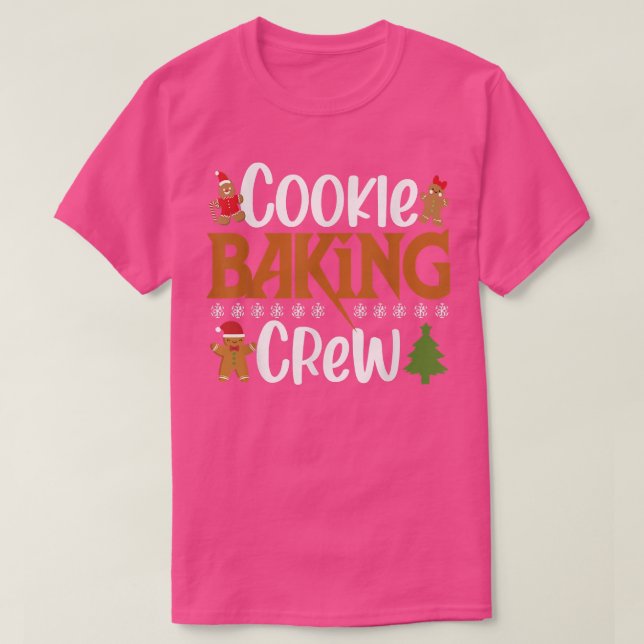 Camiseta Cookie Baking Crew Pajama Funny Xmas Family Matchi (Frente do Design)