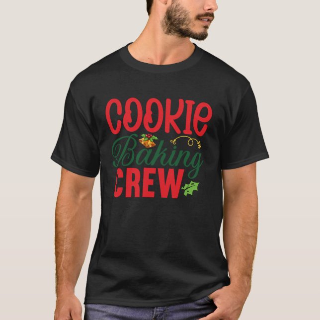 Camiseta Cookie Baking Crew Pão de Natal (Frente)