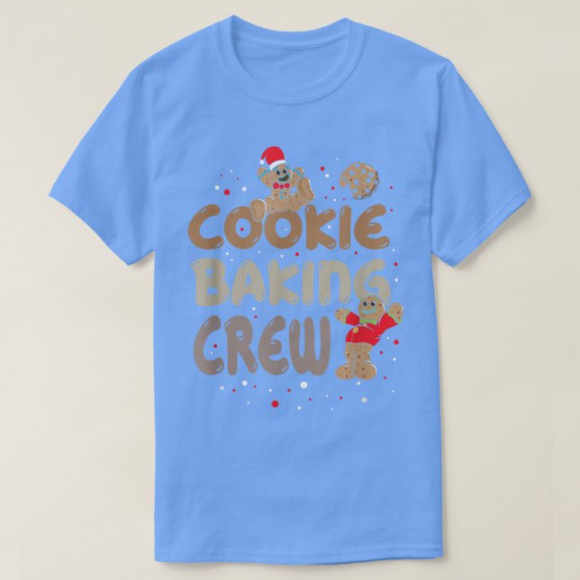 Camiseta Cookie Baking Crew Pão de Natal 931 (Frente do Design)