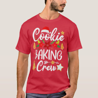 Camiseta Cookie Baking Crew Papais noeis de Natal Gingerbir