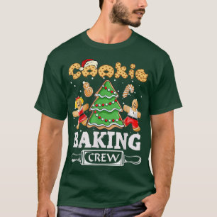 Camiseta Cookie Baking Crew Papais noeis de Natal que corre
