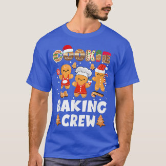Camiseta Cookie Baking Crew Papais noeis Família Gingerbr
