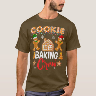 Camiseta Cookie Baking Crew Papais noeis Família Gingerbr