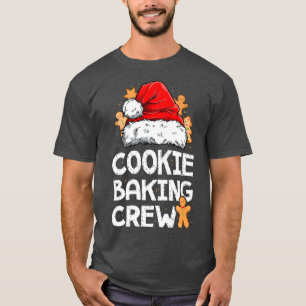 Camiseta Cookie Baking Crew Papais noeis Família Gingerbr