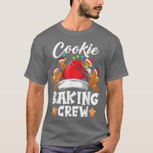 Camiseta Cookie Baking Crew Papais noeis Família Gingerbr