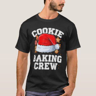 Camiseta Cookie Baking Crew Papais noeis Gingerpão Feliz