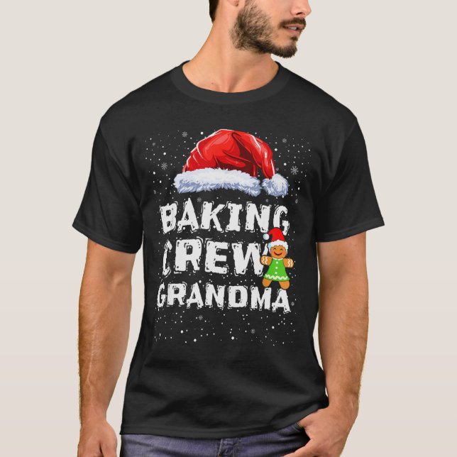 Camiseta Cookie Baking Crew Shirt Grandma Matching Christma (Frente)