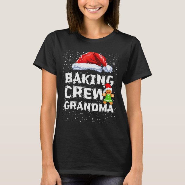 Camiseta Cookie Baking Crew Shirt Grandma Matching Christma (Frente)