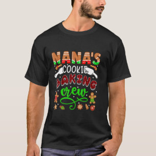 Camiseta Cookie Baking Crew Xadrez Xmas da Nana s Xmas Cook