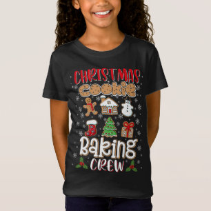 Camiseta Cookie Baking Crew Xmas Cookie Sant
