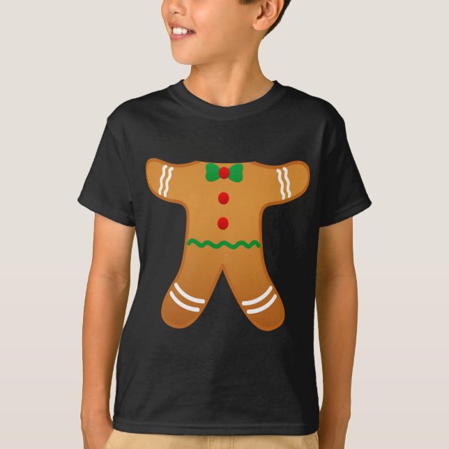 Camiseta Cookie Baking Holiday Gingerbird (Frente)