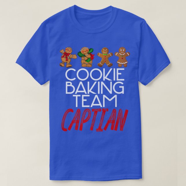 Camiseta Cookie Baking Team Captain Humorous Christmas Merc (Frente do Design)