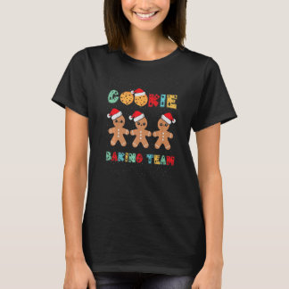 Camiseta Cookie Baking Team Gingerbread Men with Xmas Hats 