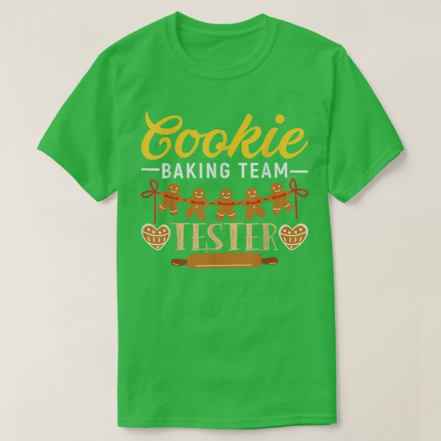 Camiseta Cookie Baking Team Tester  1144 (Frente do Design)