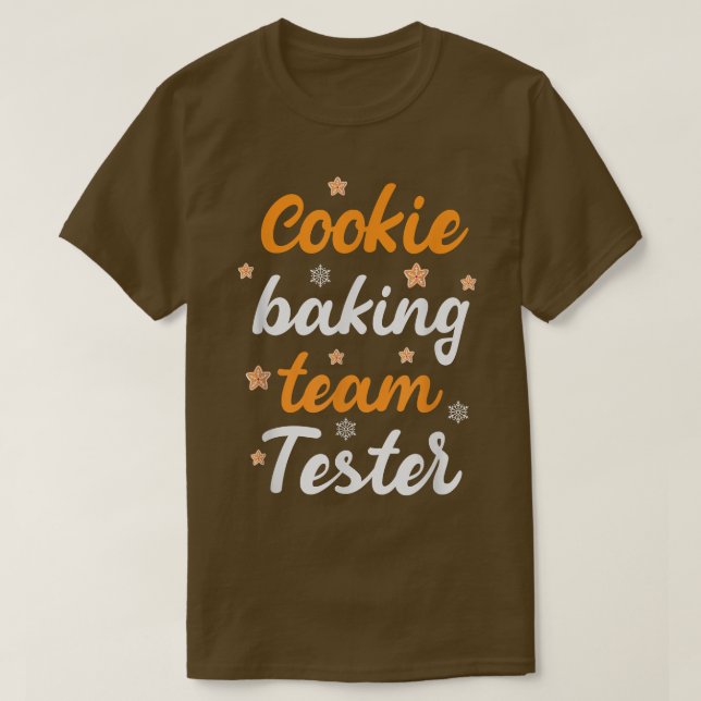 Camiseta Cookie Baking Team Tester Baking Gingerbread Chris (Frente do Design)