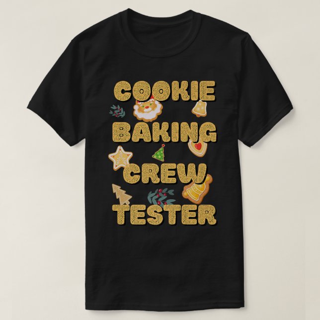 Camiseta Cookie Baking Team Tester Capitão Fama (Frente do Design)